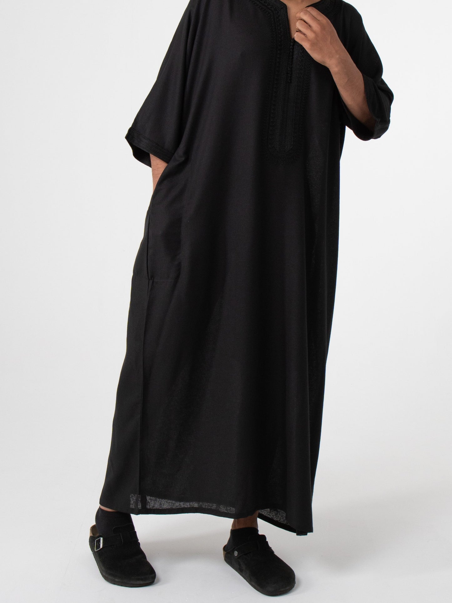 Linen Black thobe