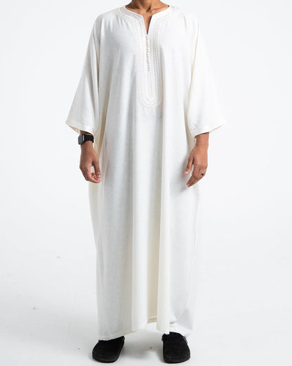 Linen White thobe
