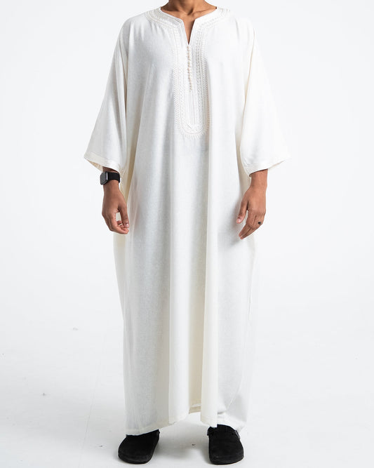 Linen White thobe