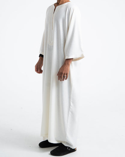 Linen White thobe