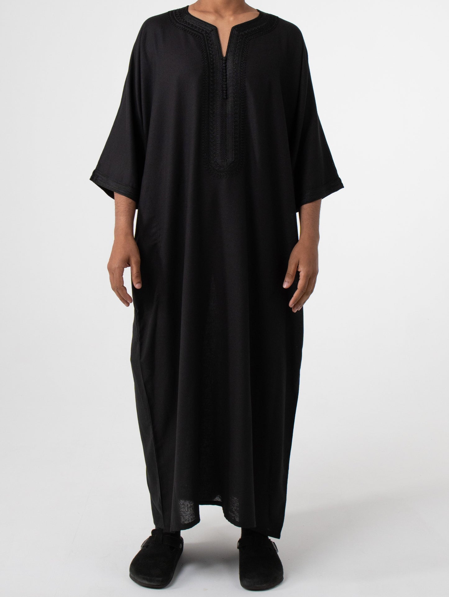 Linen Black thobe