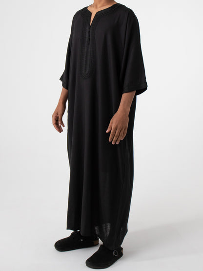 Linen Black thobe