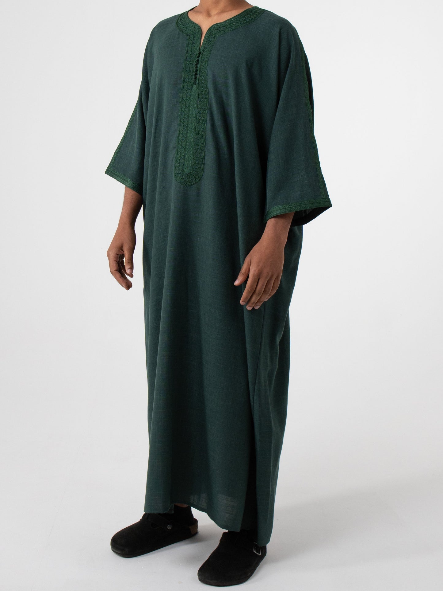 Linen Green thobe