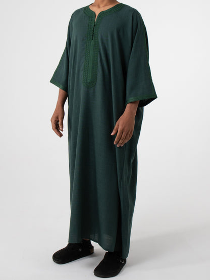 Linen Green thobe